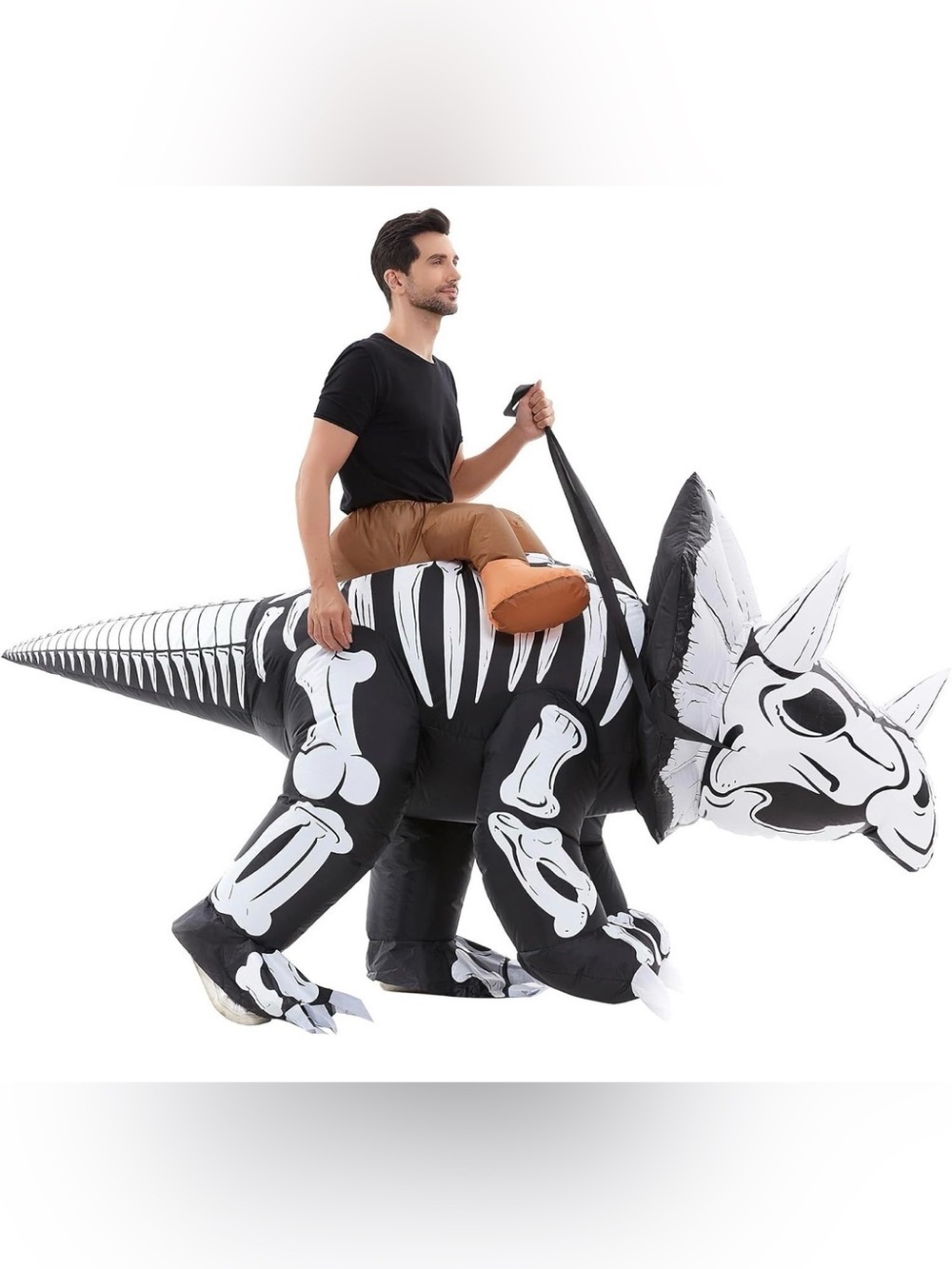 Inflatable Skeleton Triceratops Costume